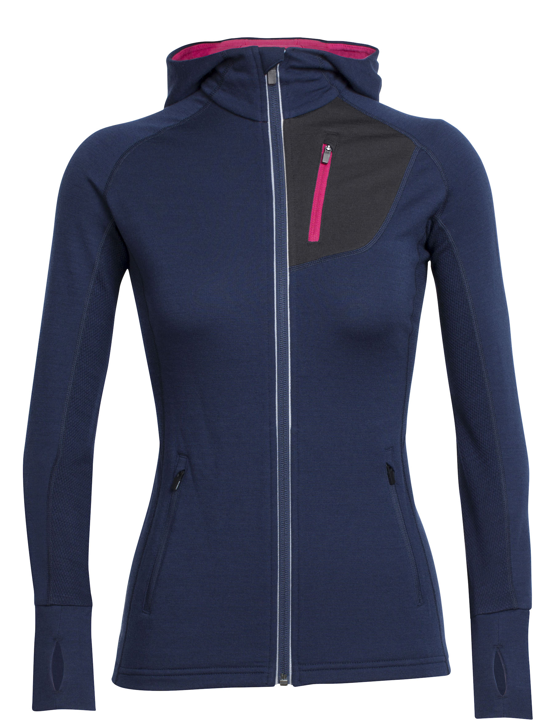 Icebreaker - Quantum Long Sleeve Zip Hood - Hoodie - Women's