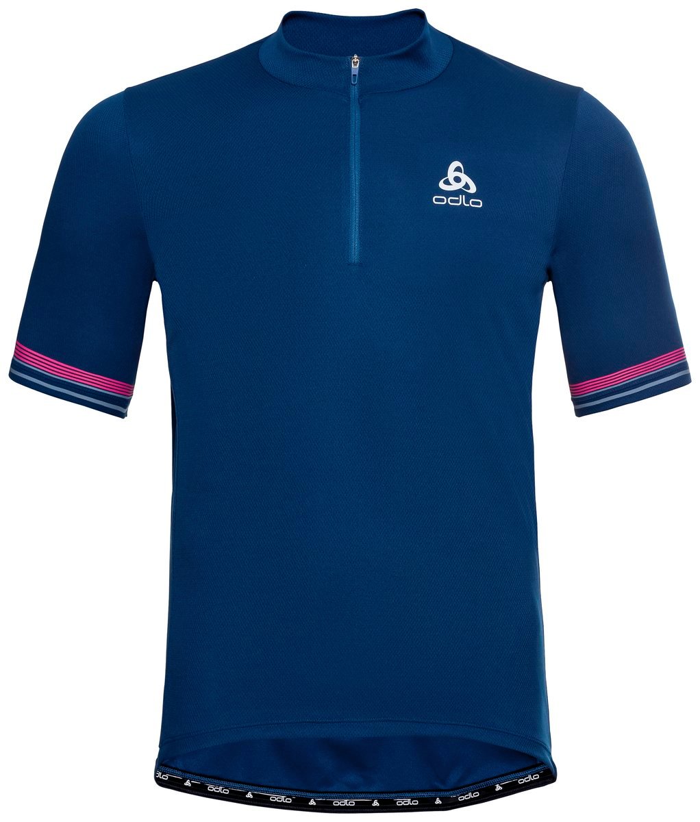 Odlo Stand-Up Collar S/S 1/2 Zip Element - Cycling Jerseys - Men's