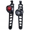 Cateye Orb Front & Rear Set Polished Black