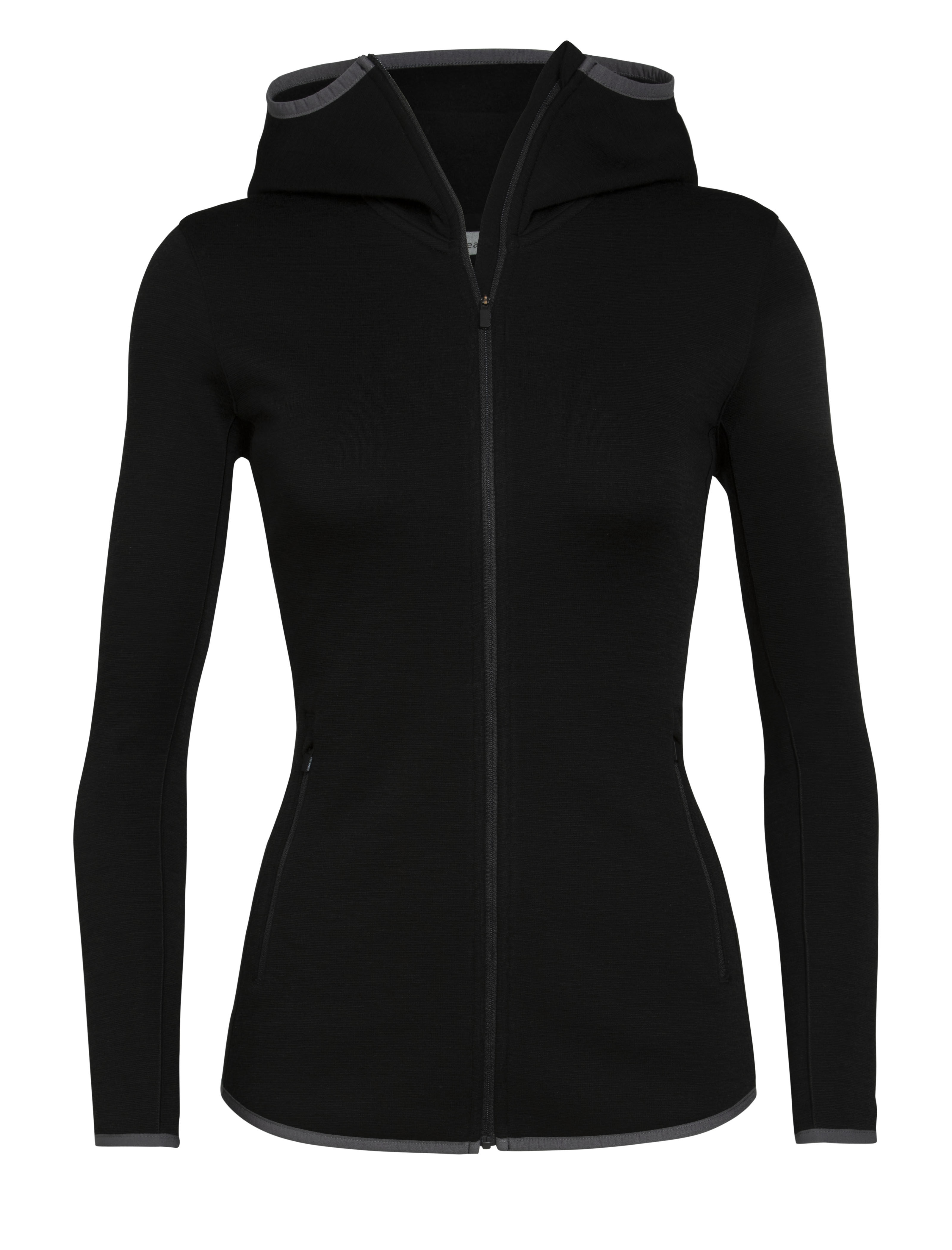 Icebreaker Wmns Elemental LS Zip Hood - Fleece jacket - Women's