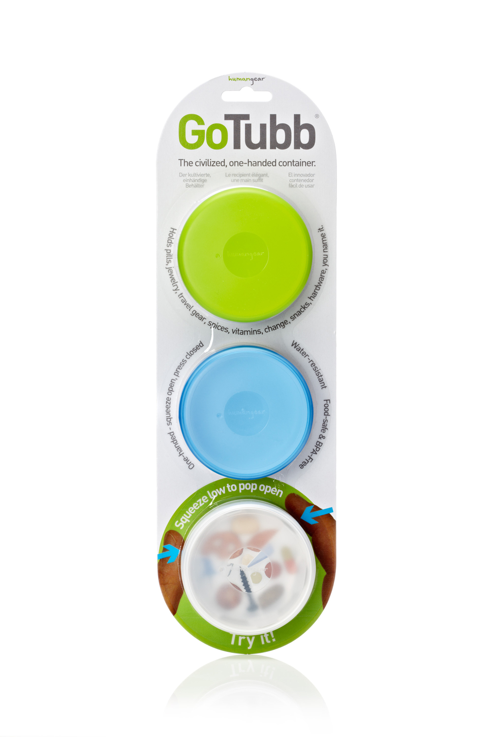 Human Gear GoToob - 3-pack - Container